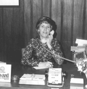 Photograph of Ellen Basse, Al Basse Jr's wife, who took over the company in the 70's after Al Jr passed away