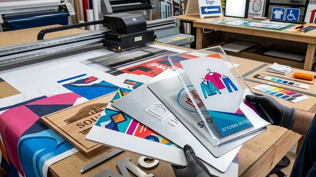 What Are the Best Materials for Durable Custom Retail Signage Printing