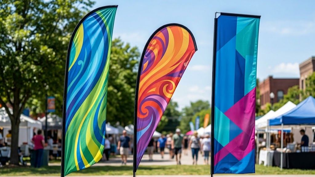 Feather, Teardrop, or Blade: Which Custom Printed Flag Shape Should You Choose